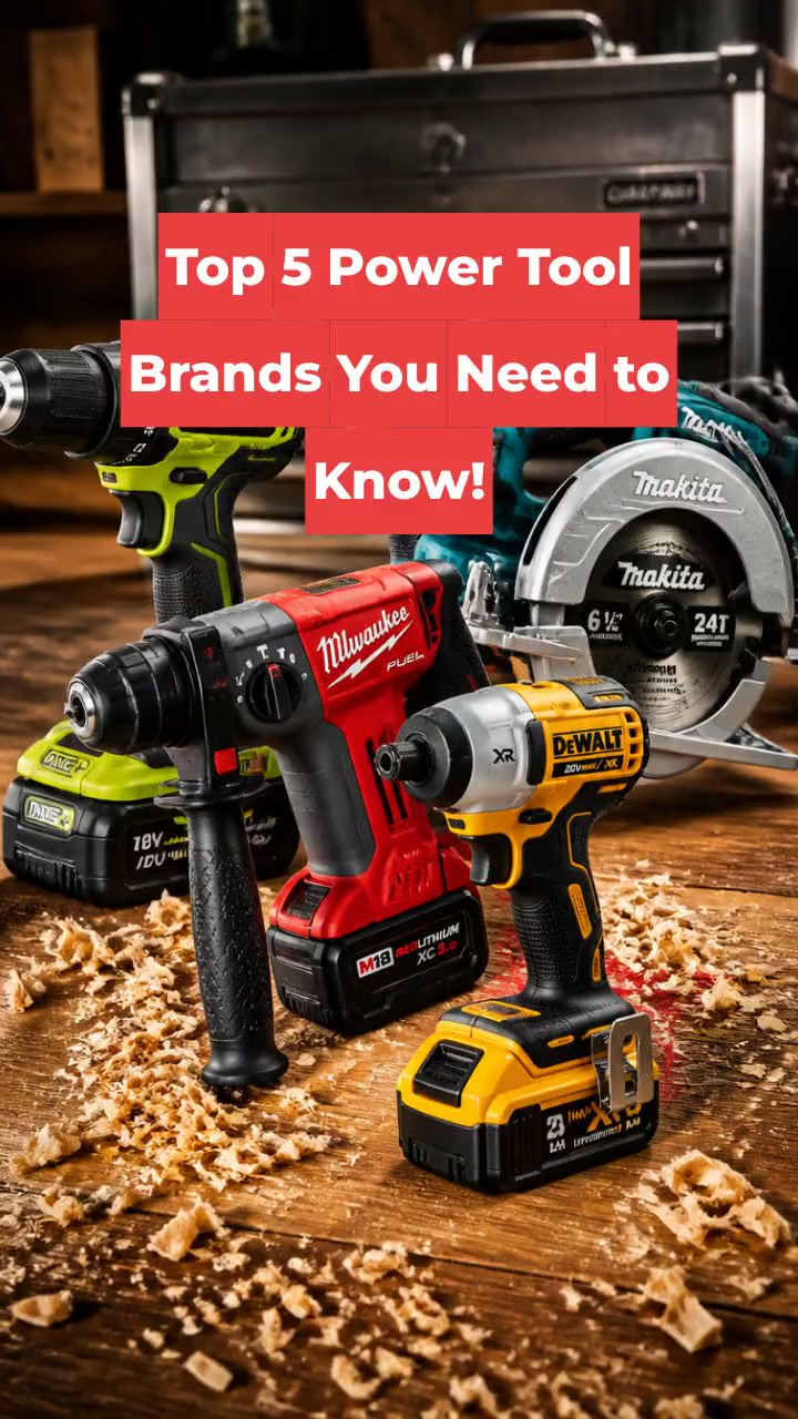 Top 5 Power Tool Brands You Need to Know!