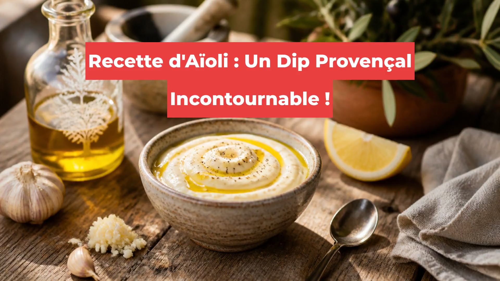 Recette d'Aïoli : Un Dip Provençal Incontournable !