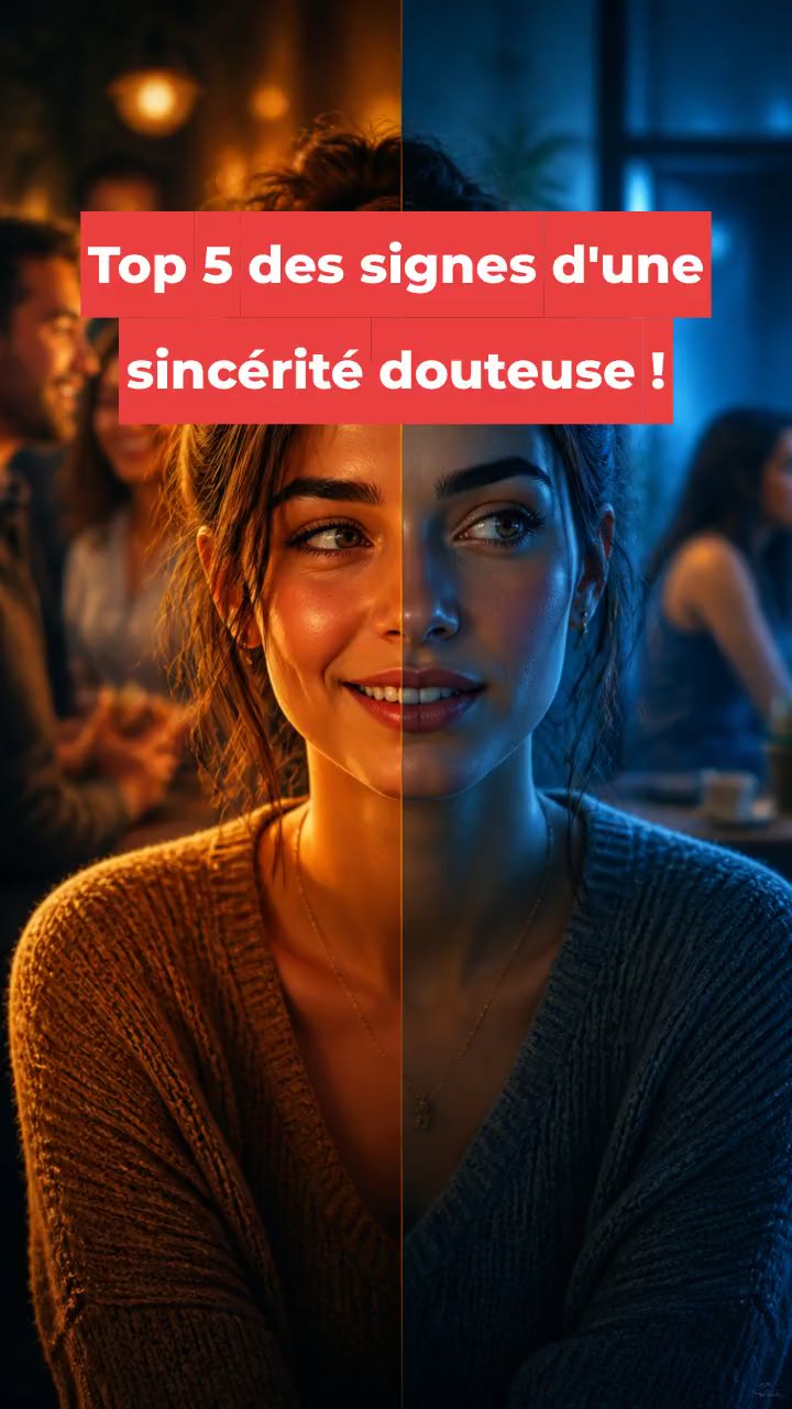 Top 5 des signes d'une sincérité douteuse !