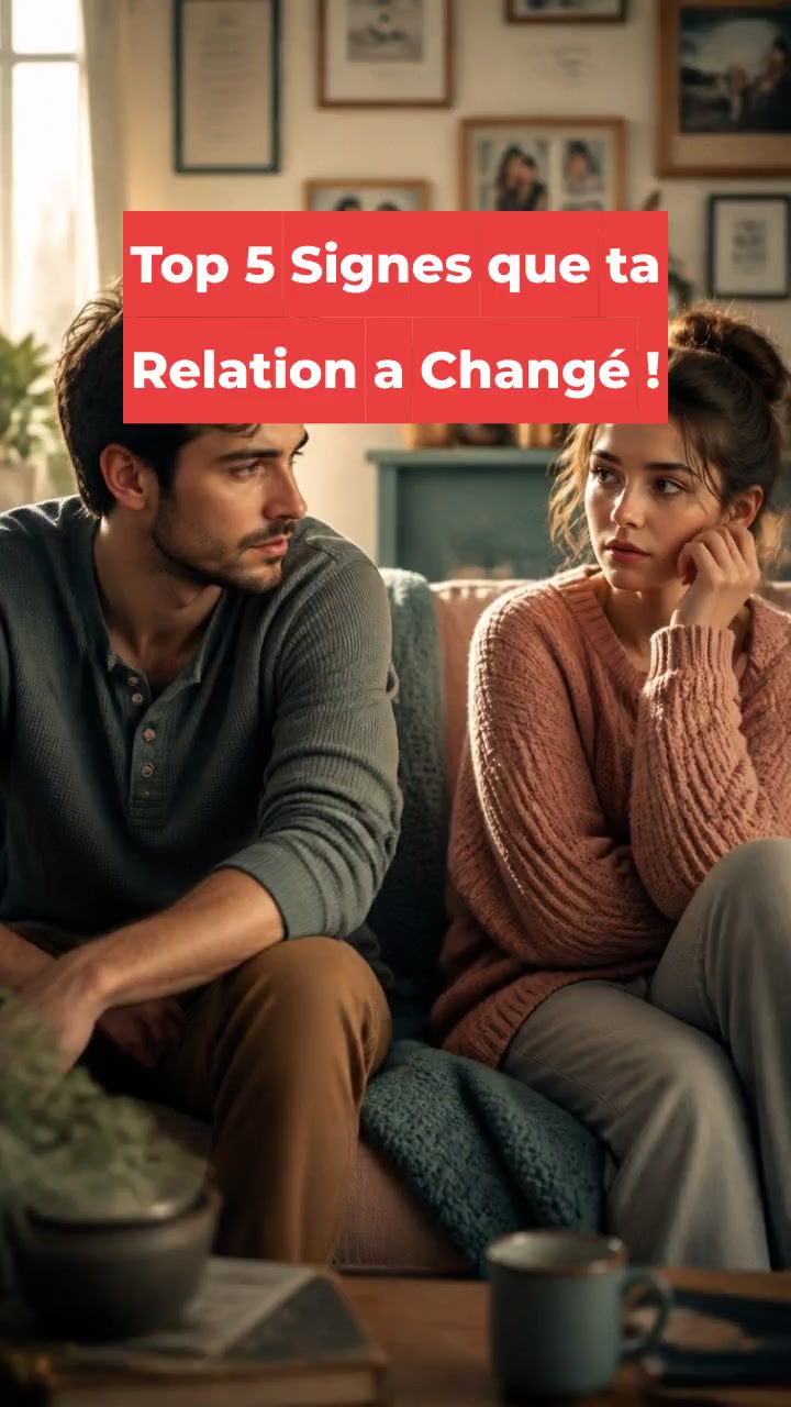 Top 5 Signes que ta Relation a Changé !