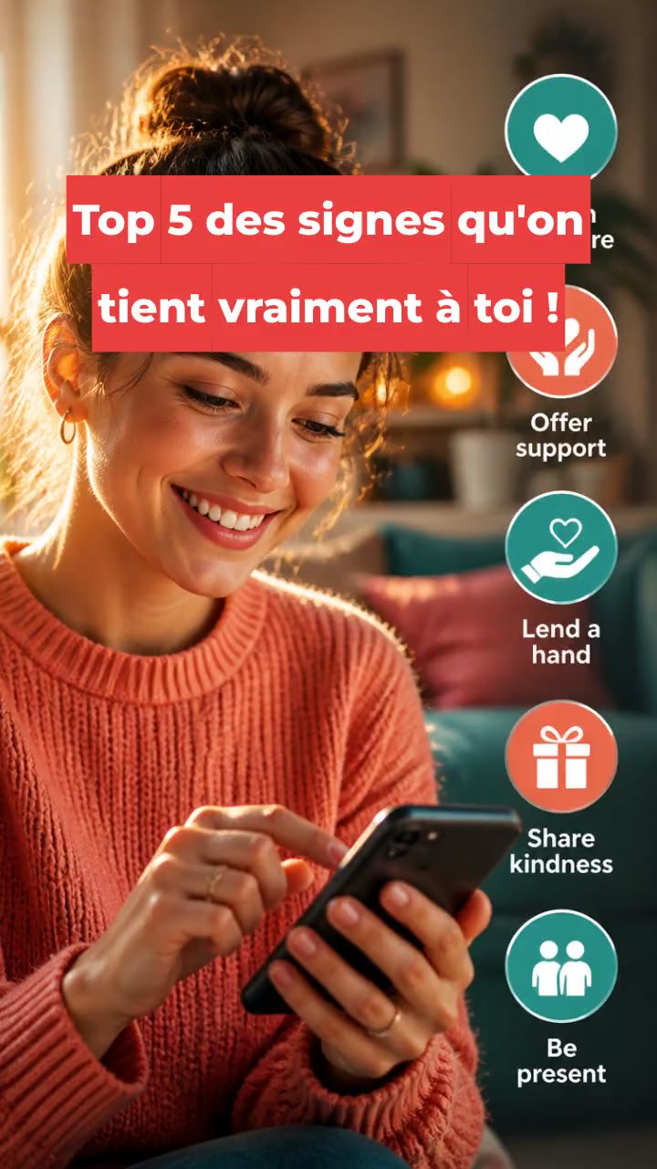 Top 5 des signes qu'on tient vraiment à toi !