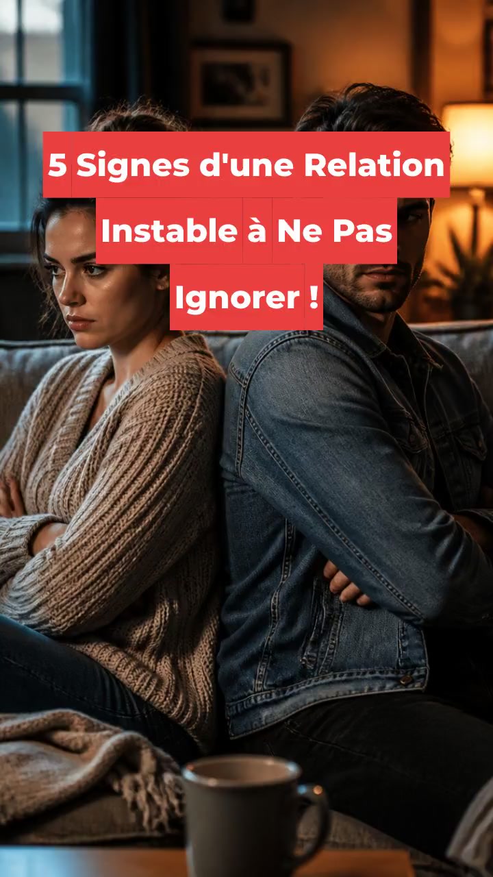 5 Signes d'une Relation Instable à Ne Pas Ignorer !