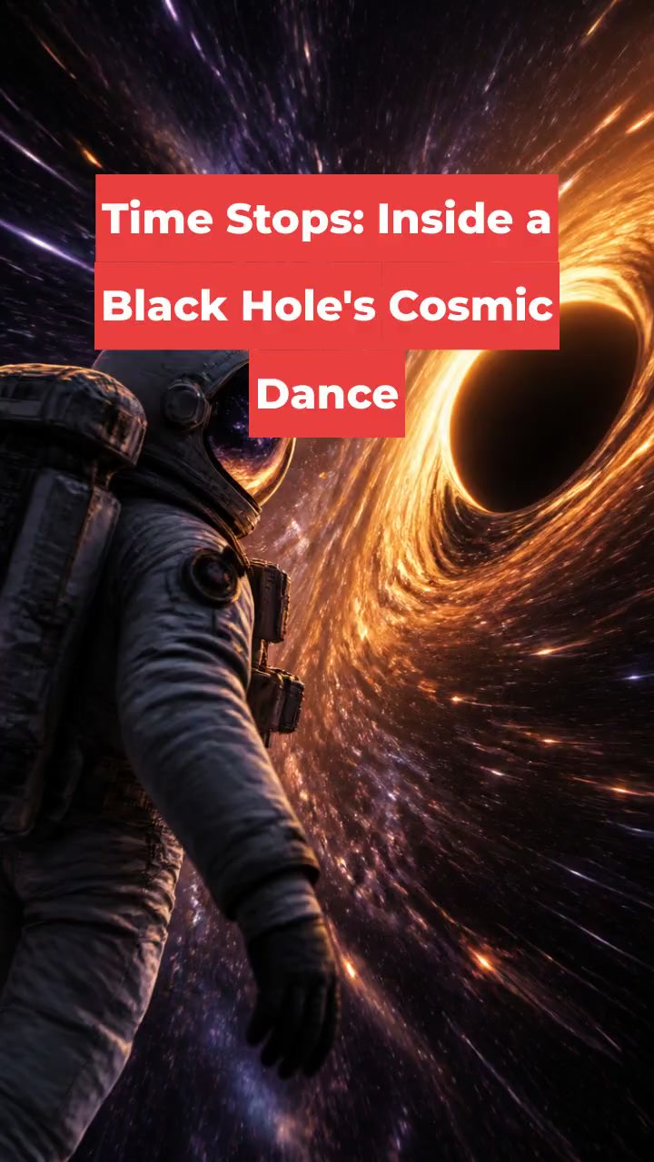 Time Stops: Inside a Black Hole's Cosmic Dance
