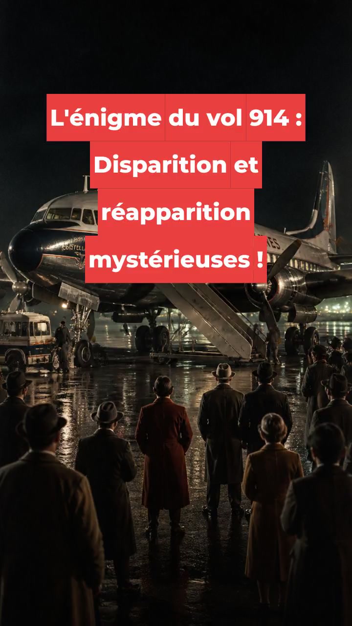 L'énigme du vol 914 : Disparition et réapparition mystérieuses !
