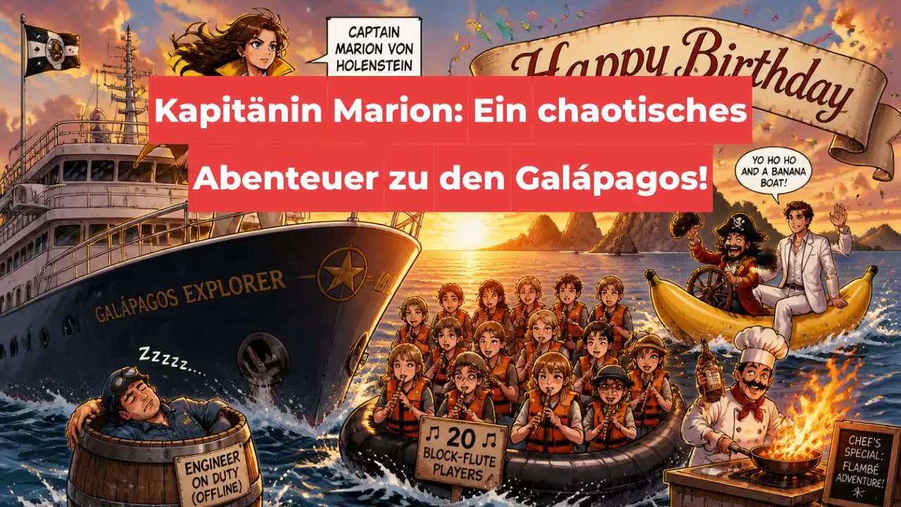 Kapitänin Marion: Ein chaotisches Abenteuer zu den Galápagos!