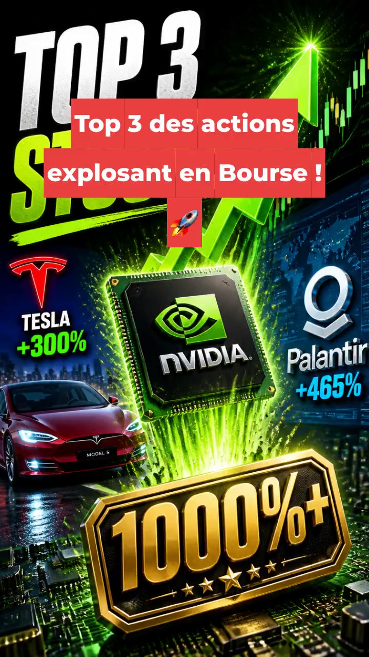 Top 3 des actions explosant en Bourse ! 🚀