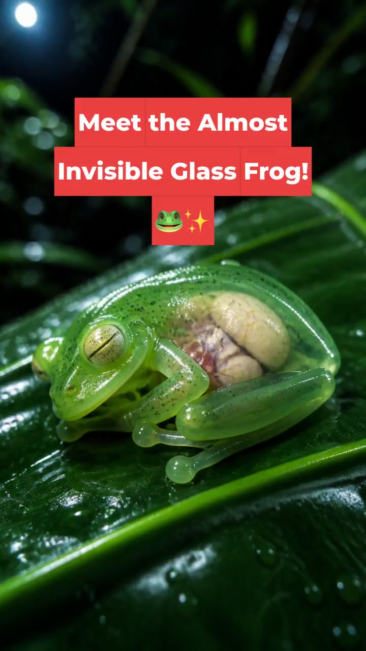 Meet the Almost Invisible Glass Frog! 🐸✨