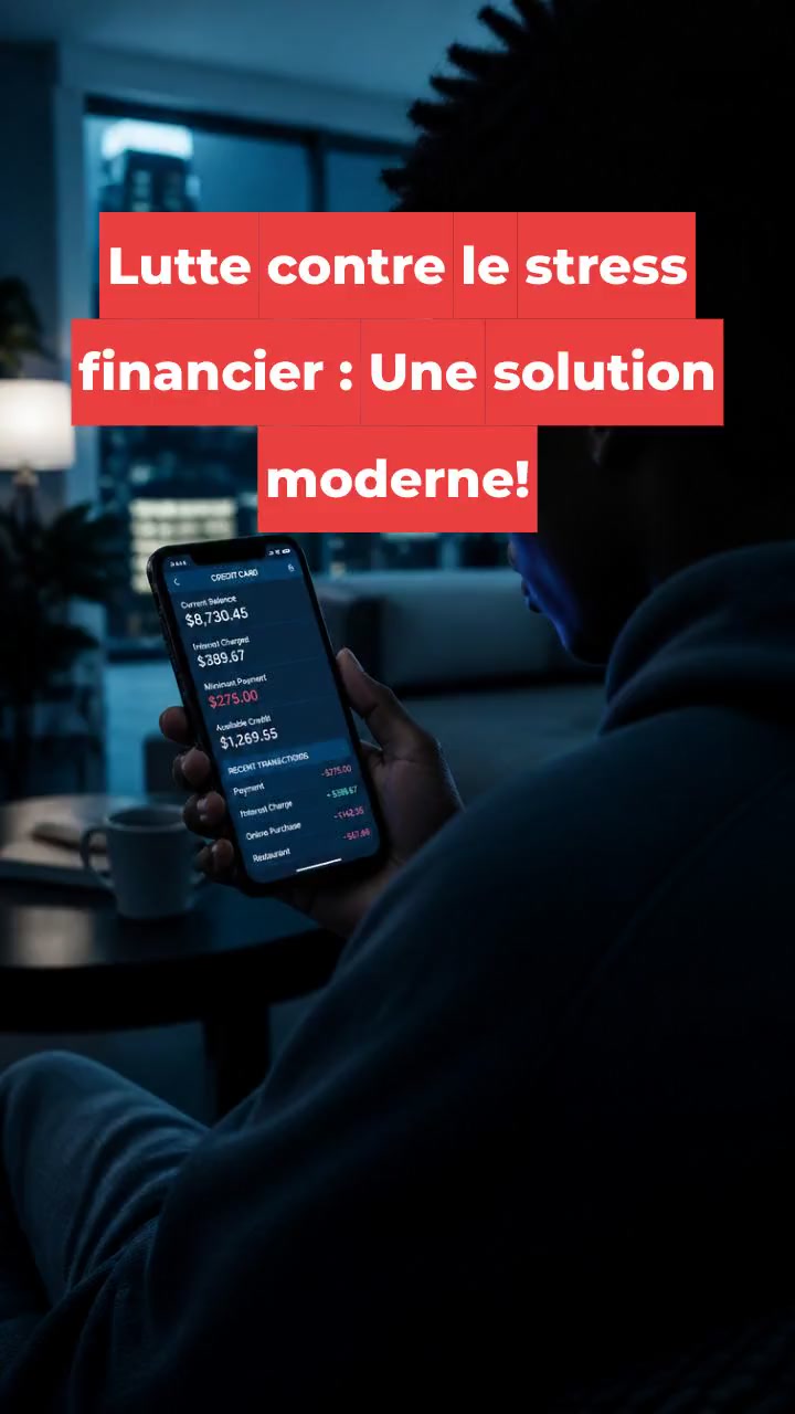 Lutte contre le stress financier : Une solution moderne!