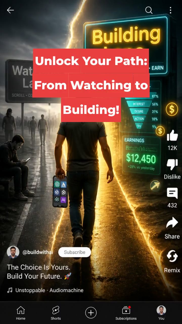 Unlock Your Path: From Watching to Building!