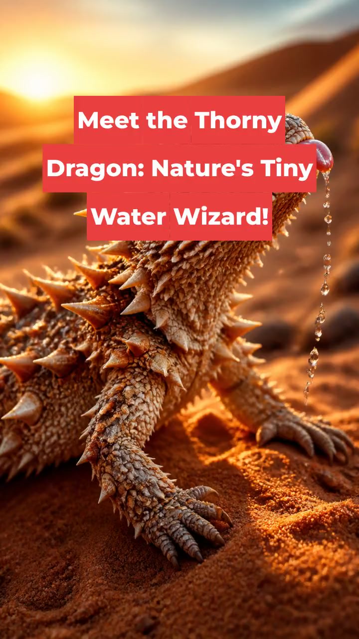 Meet the Thorny Dragon: Nature's Tiny Water Wizard!