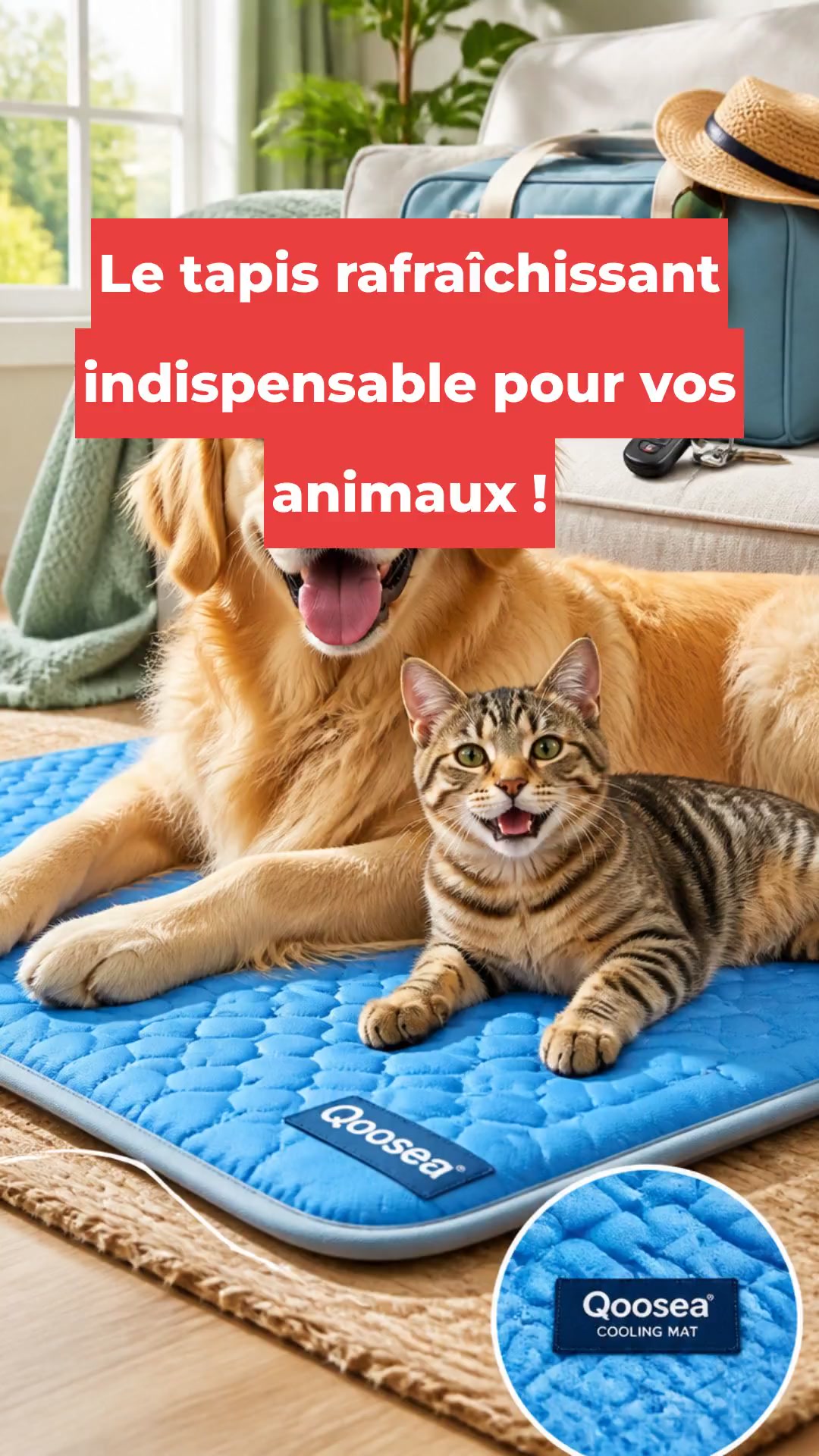 Le tapis rafraîchissant indispensable pour vos animaux !
