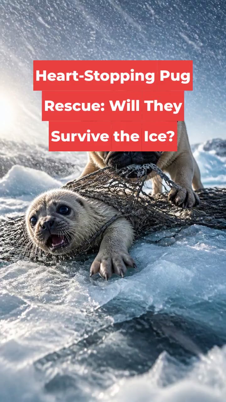 Heart-Stopping Pug Rescue: Will They Survive the Ice?