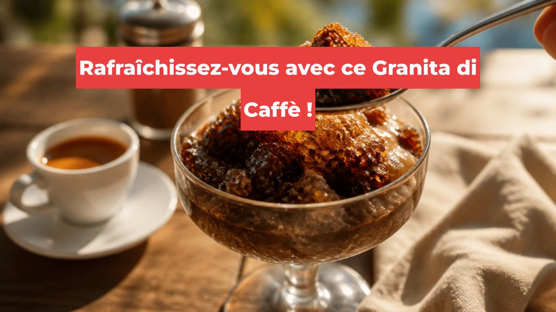 Rafraîchissez-vous avec ce Granita di Caffè !