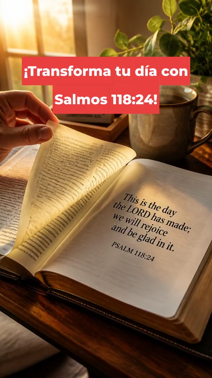 ¡Transforma tu día con Salmos 118:24!
