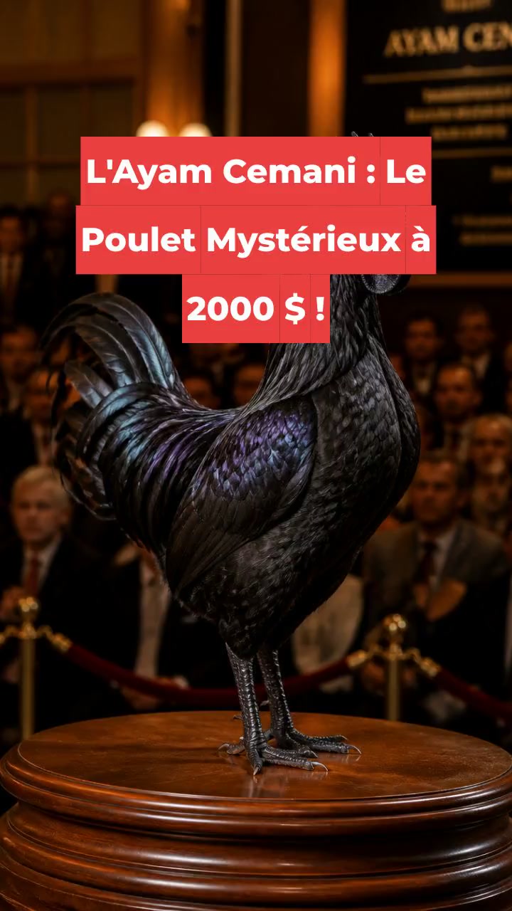 L'Ayam Cemani : Le Poulet Mystérieux à 2000 $ !