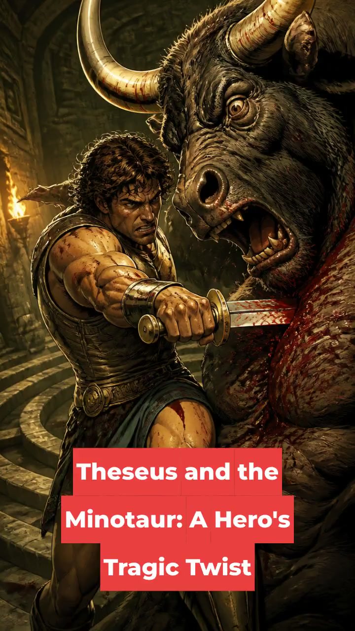 Theseus and the Minotaur: A Hero's Tragic Twist