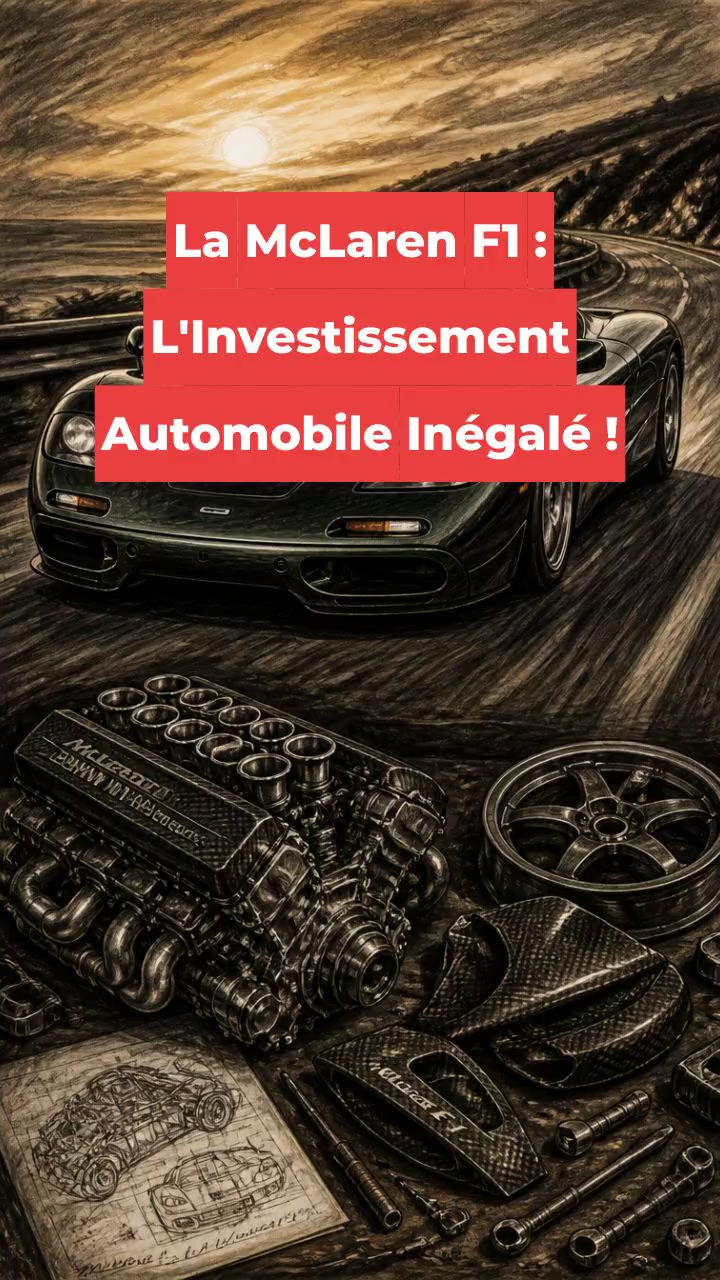 La McLaren F1 : L'Investissement Automobile Inégalé !