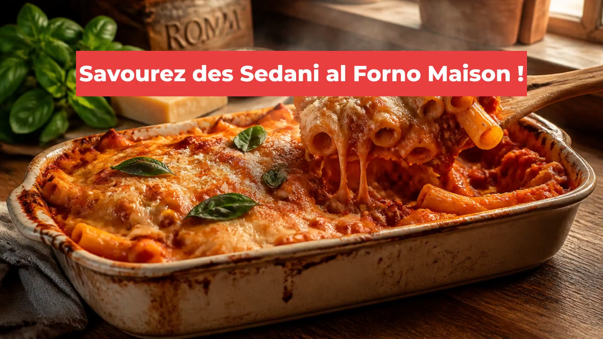 Savourez des Sedani al Forno Maison !