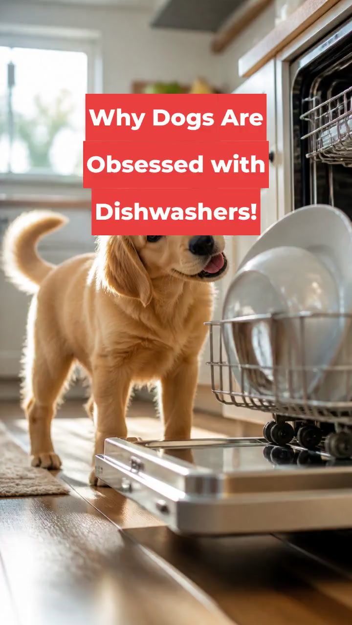 Why Dogs Are Obsessed with Dishwashers!