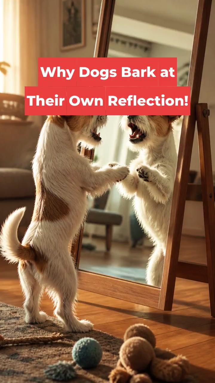 Why Dogs Bark at Their Own Reflection!