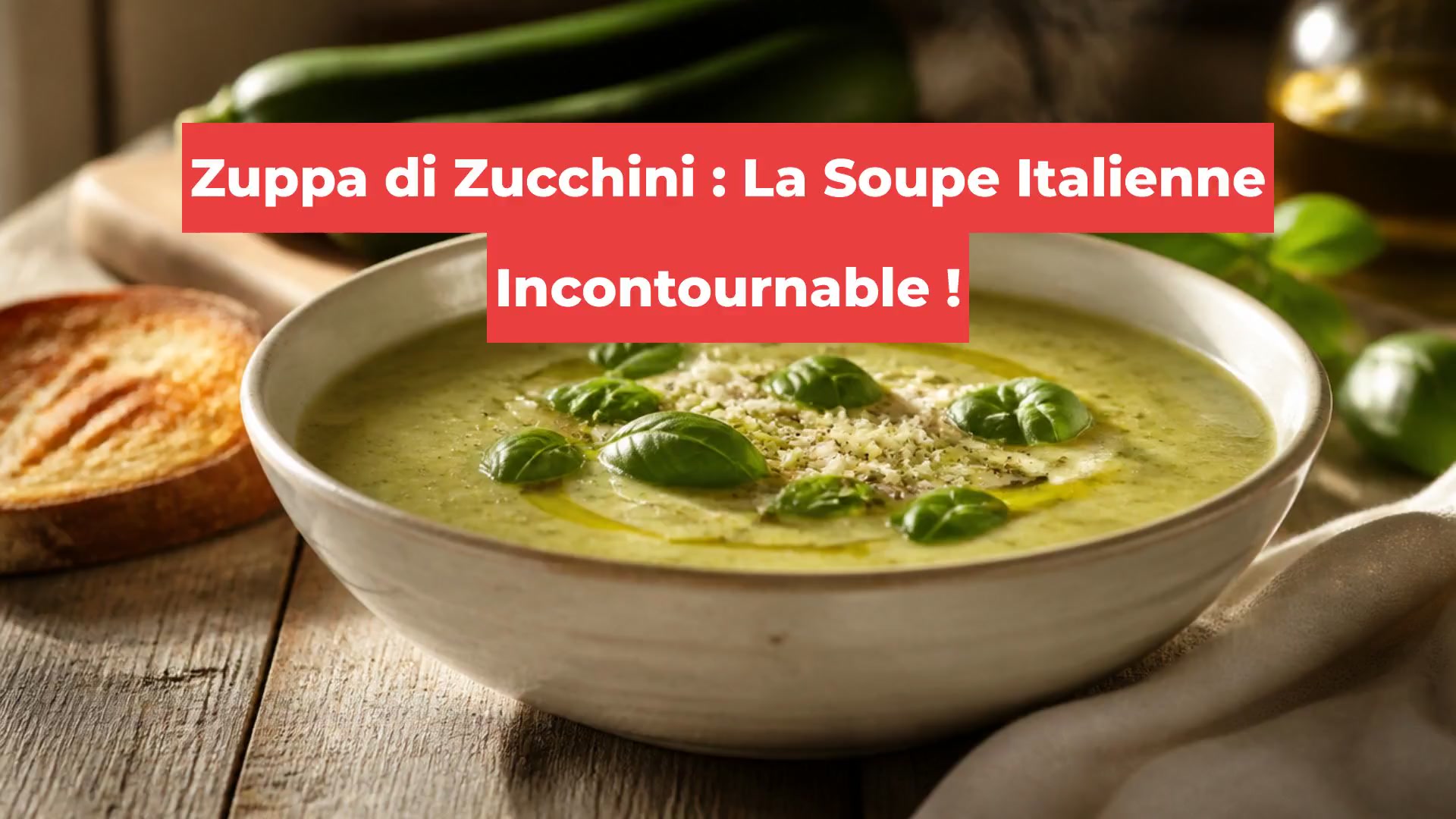 Zuppa di Zucchini : La Soupe Italienne Incontournable !