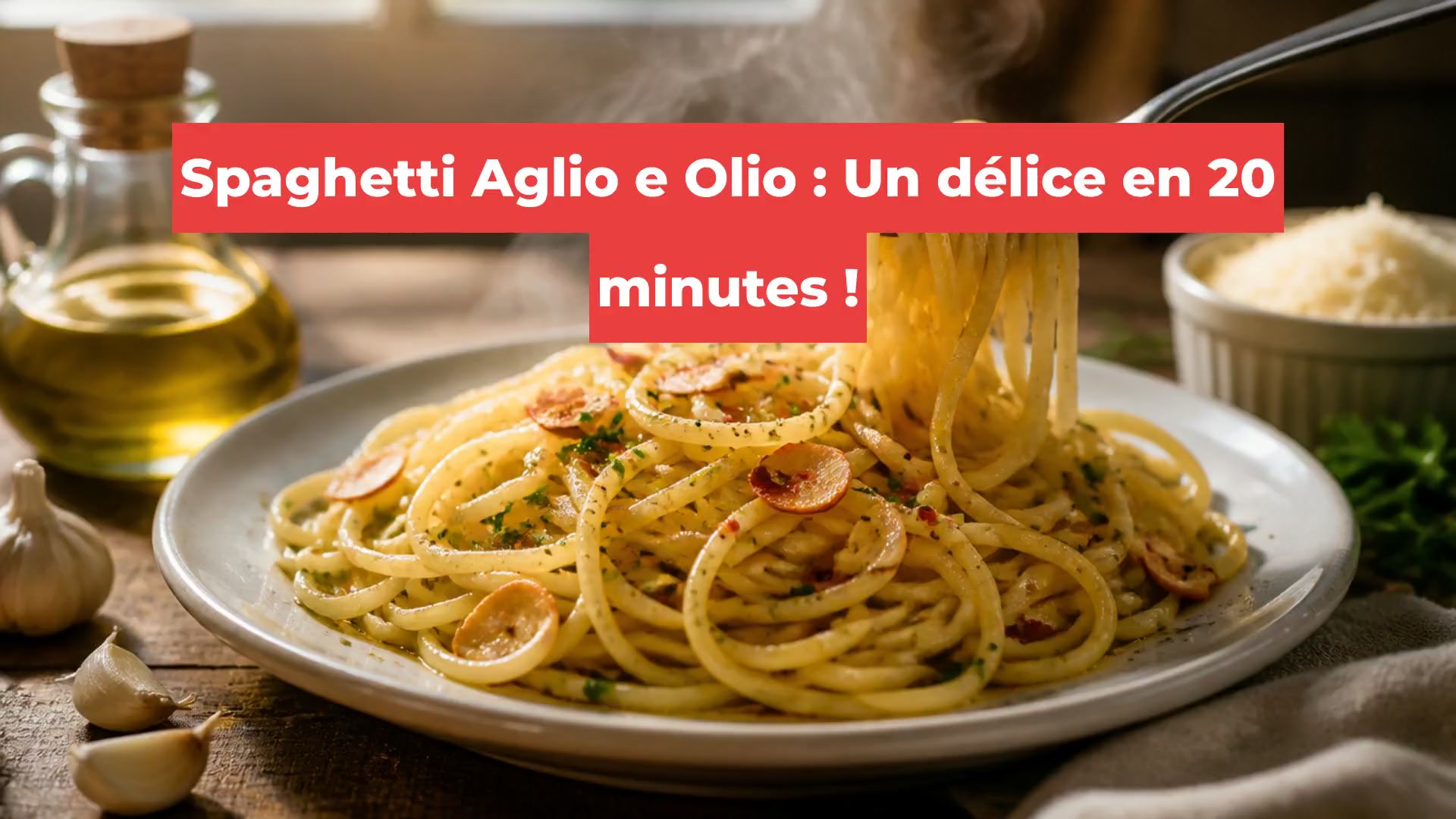 Spaghetti Aglio e Olio : Un délice en 20 minutes !