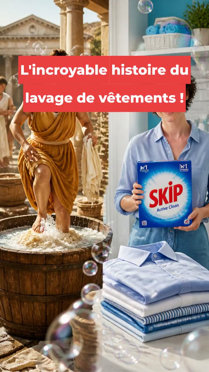 L'incroyable histoire du lavage de vêtements !