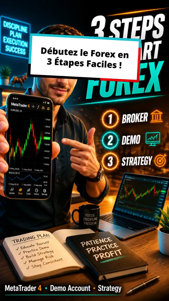 Débutez le Forex en 3 Étapes Faciles !