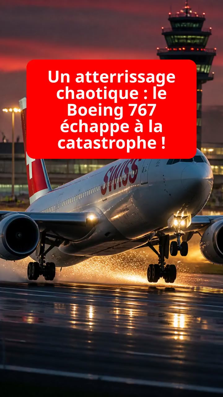 Un atterrissage chaotique : le Boeing 767 échappe à la catastrophe !