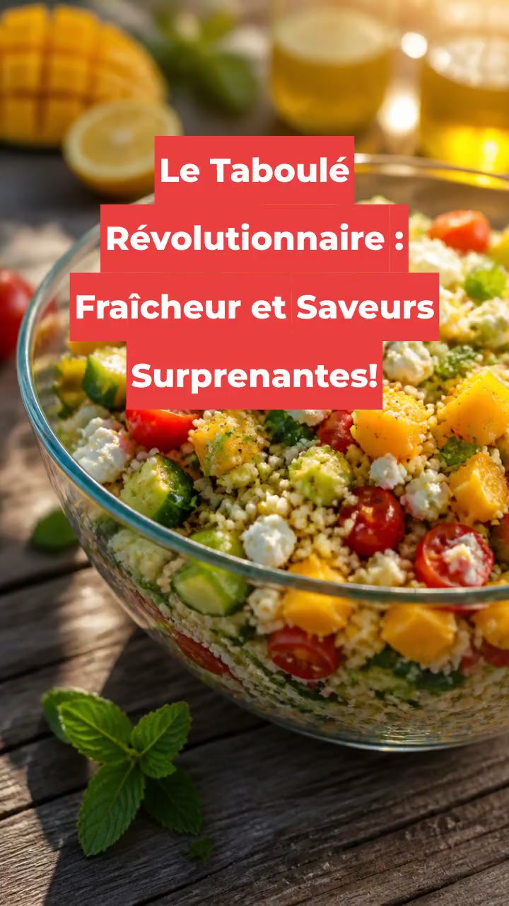 Le Taboulé Révolutionnaire : Fraîcheur et Saveurs Surprenantes!
