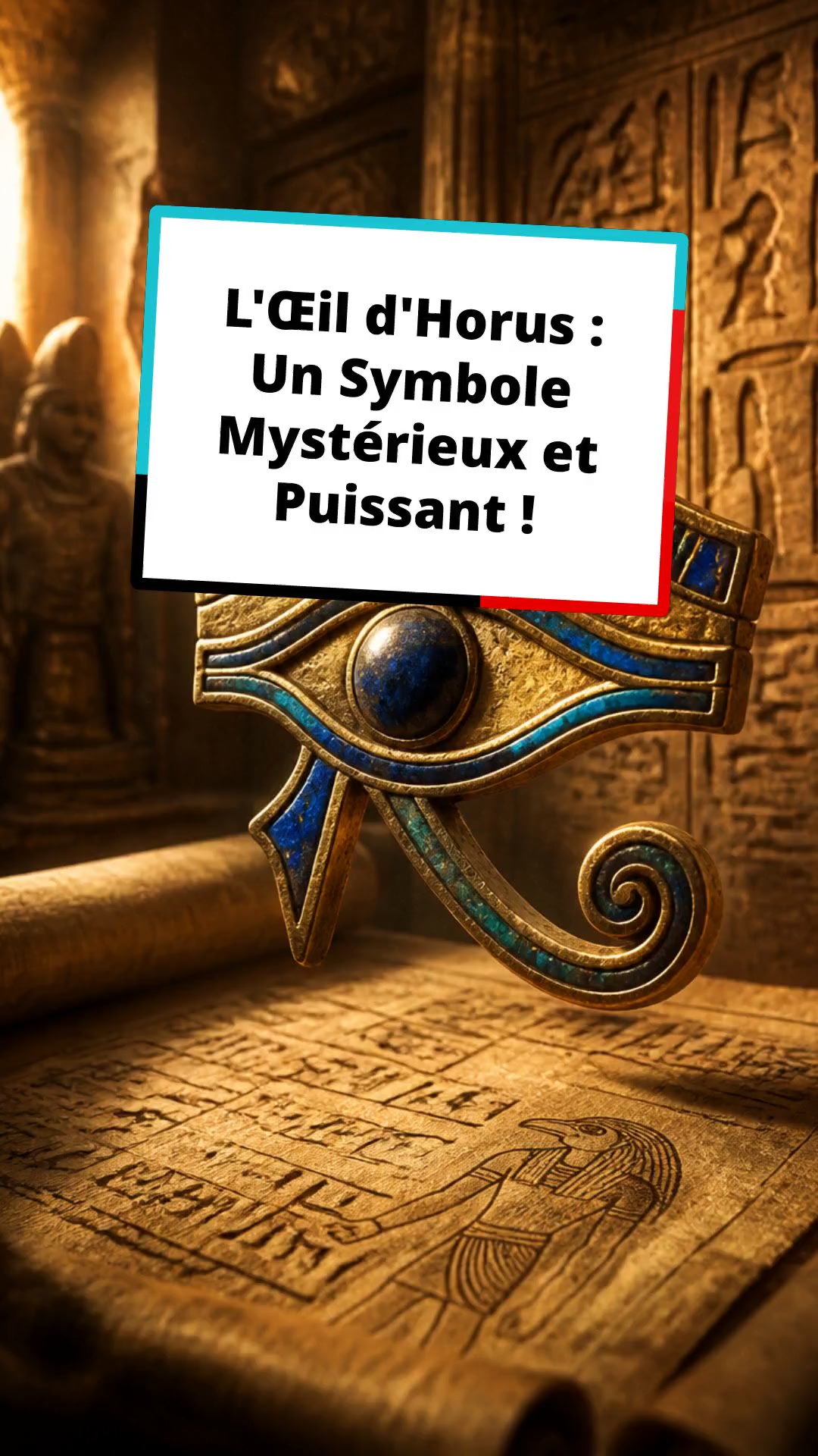 L'Œil d'Horus : Un Symbole Mystérieux et Puissant !