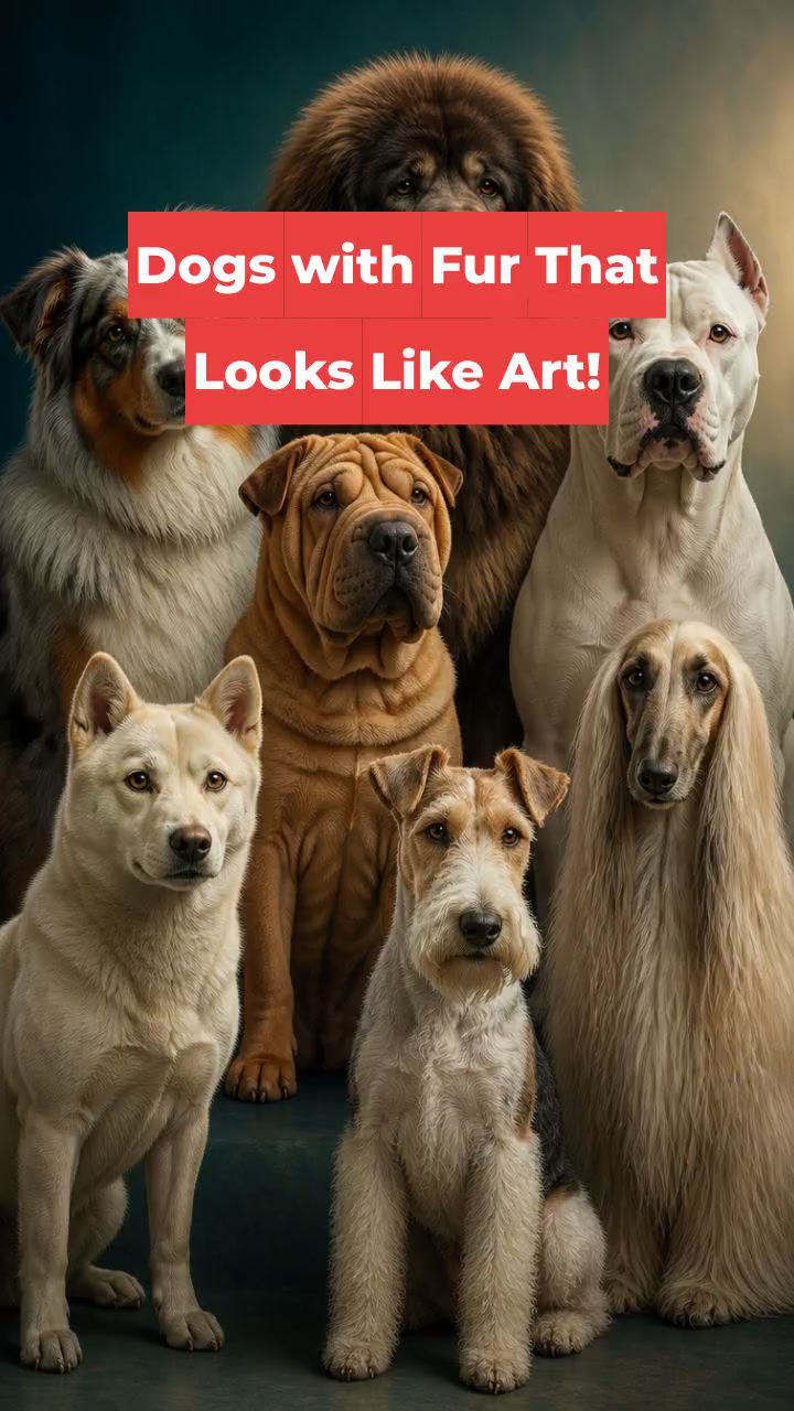 Dogs with Fur That Looks Like Art!
