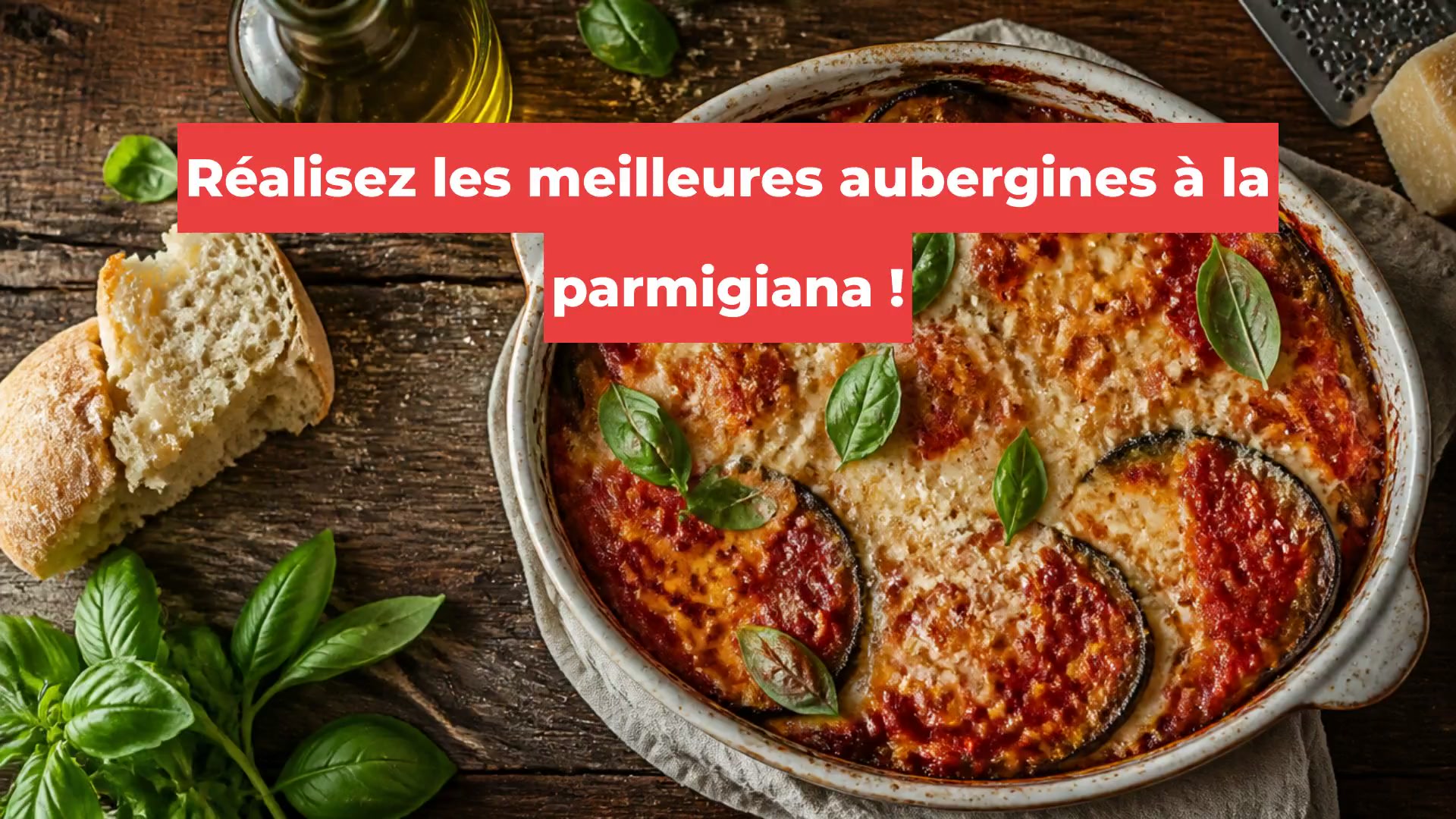 Réalisez les meilleures aubergines à la parmigiana !