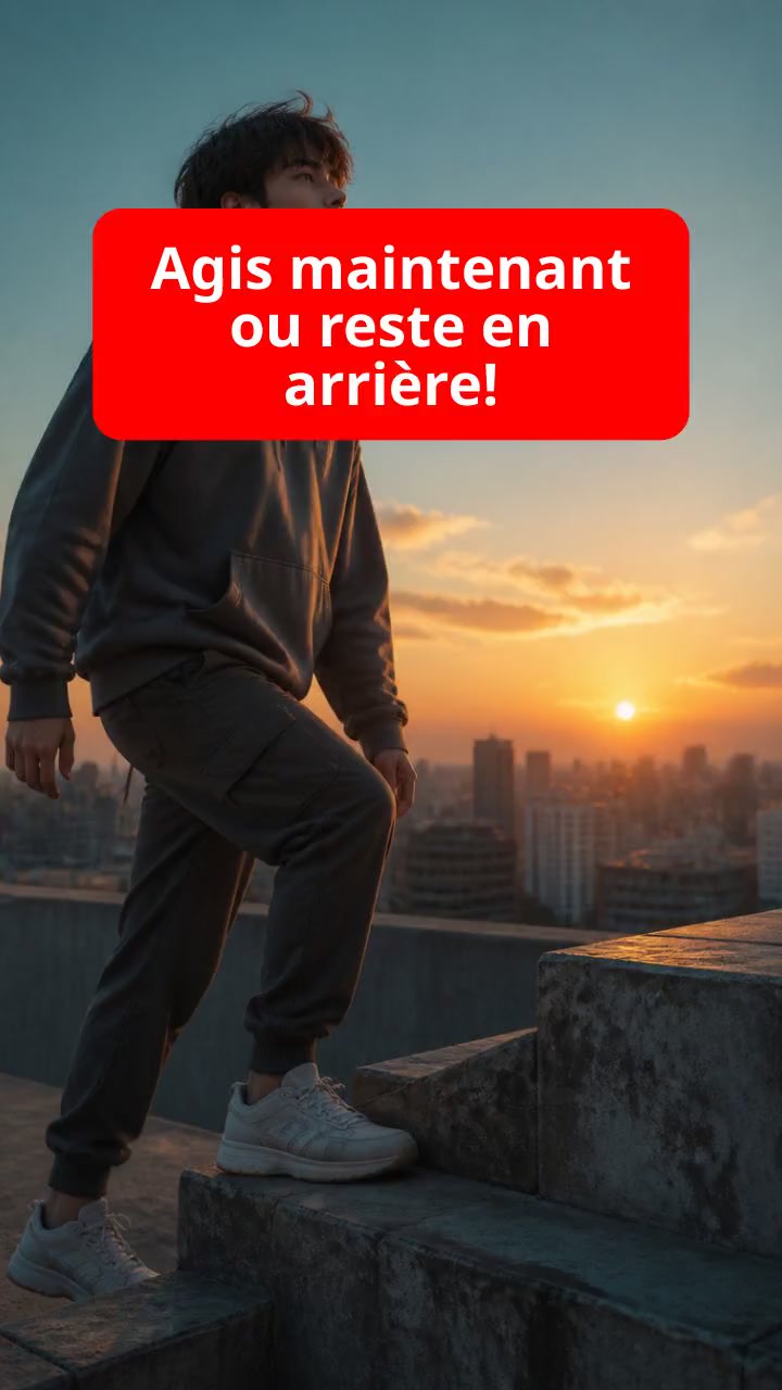 Agis maintenant ou reste en arrière!