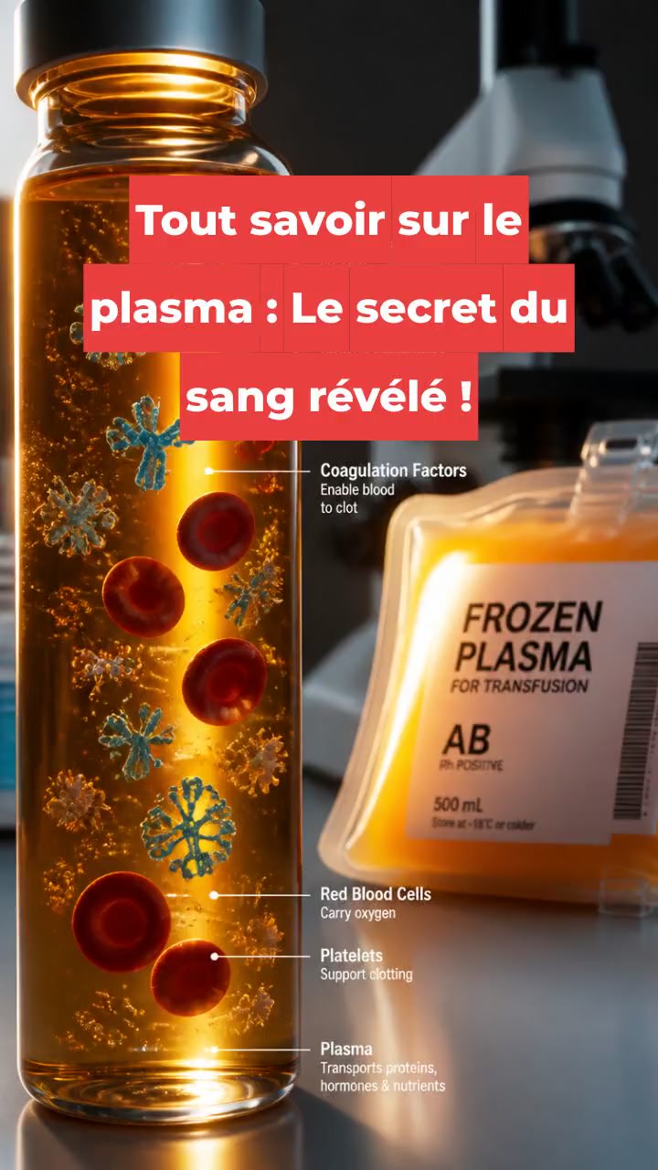 Tout savoir sur le plasma : Le secret du sang révélé !