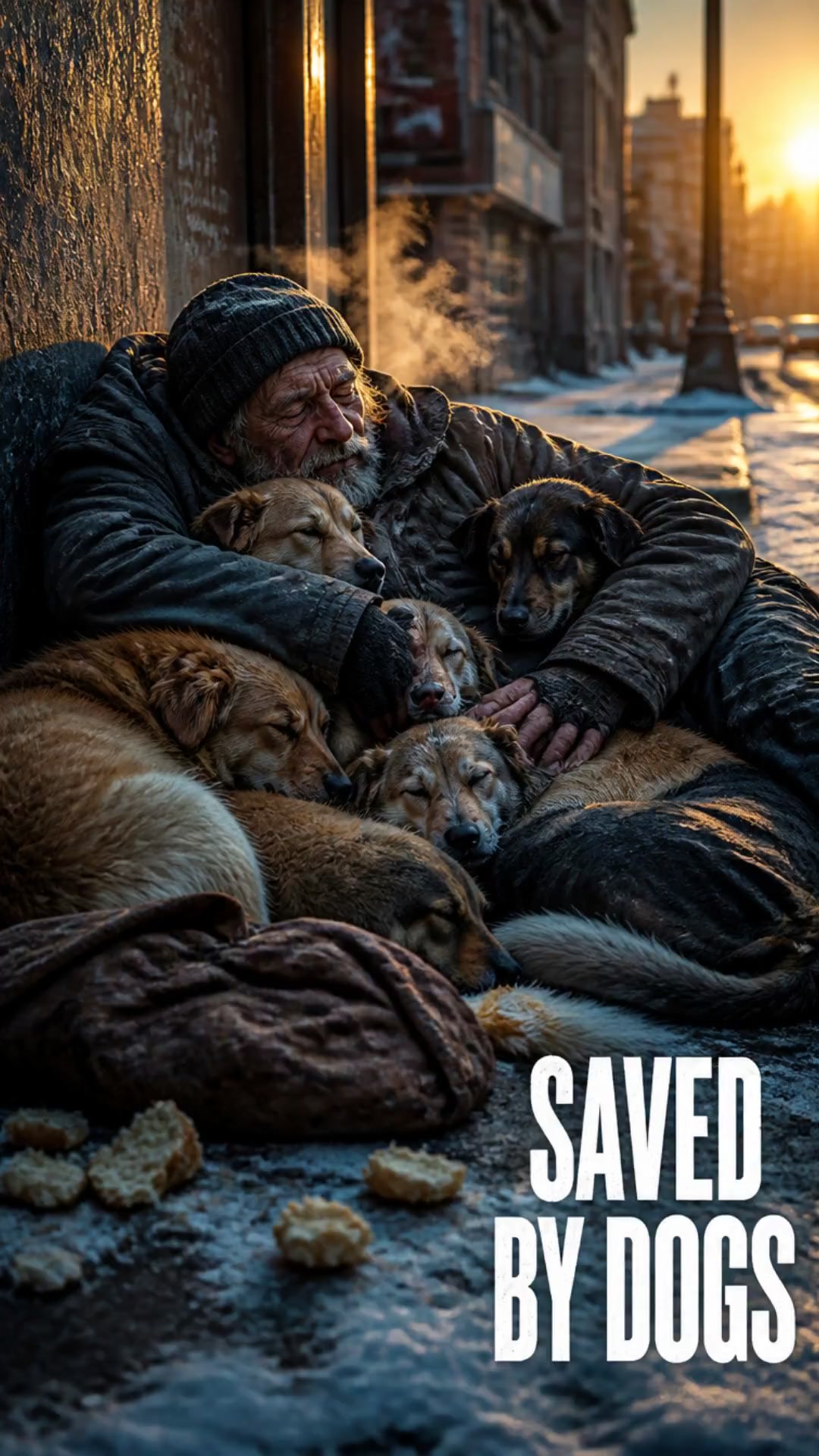 Unbelievable Bond: How Stray Dogs Saved a Life