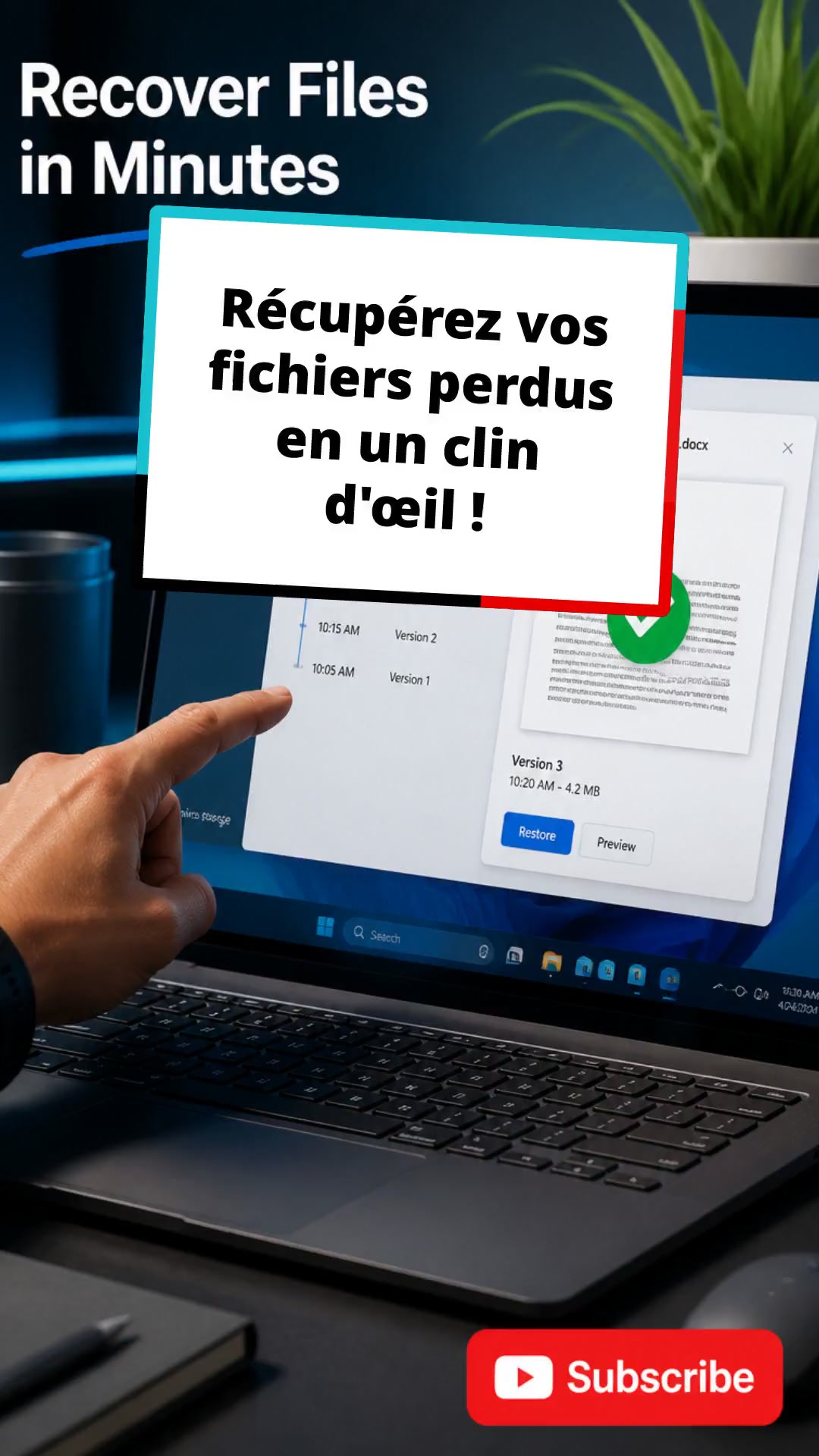 Récupérez vos fichiers perdus en un clin d'œil !
