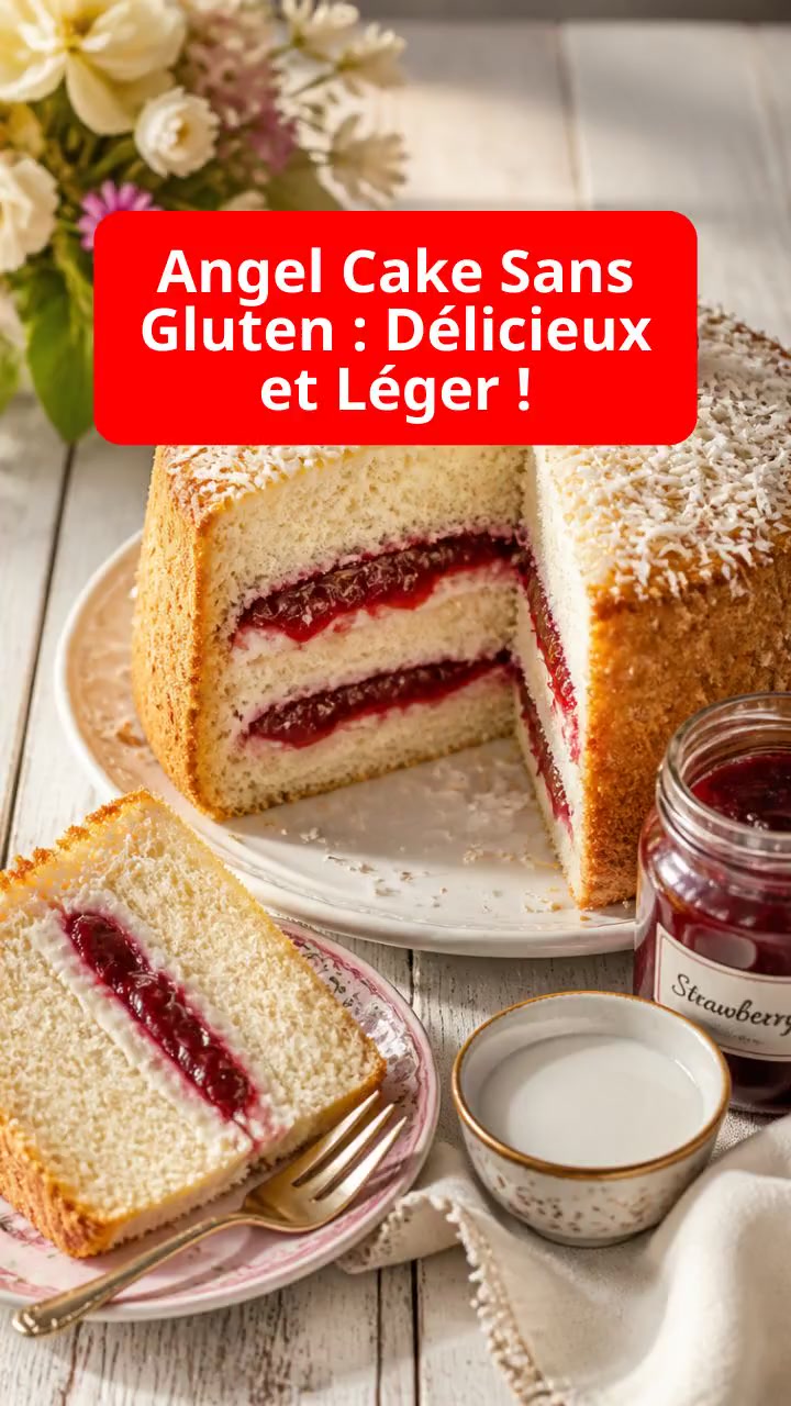 Angel Cake Sans Gluten : Délicieux et Léger !