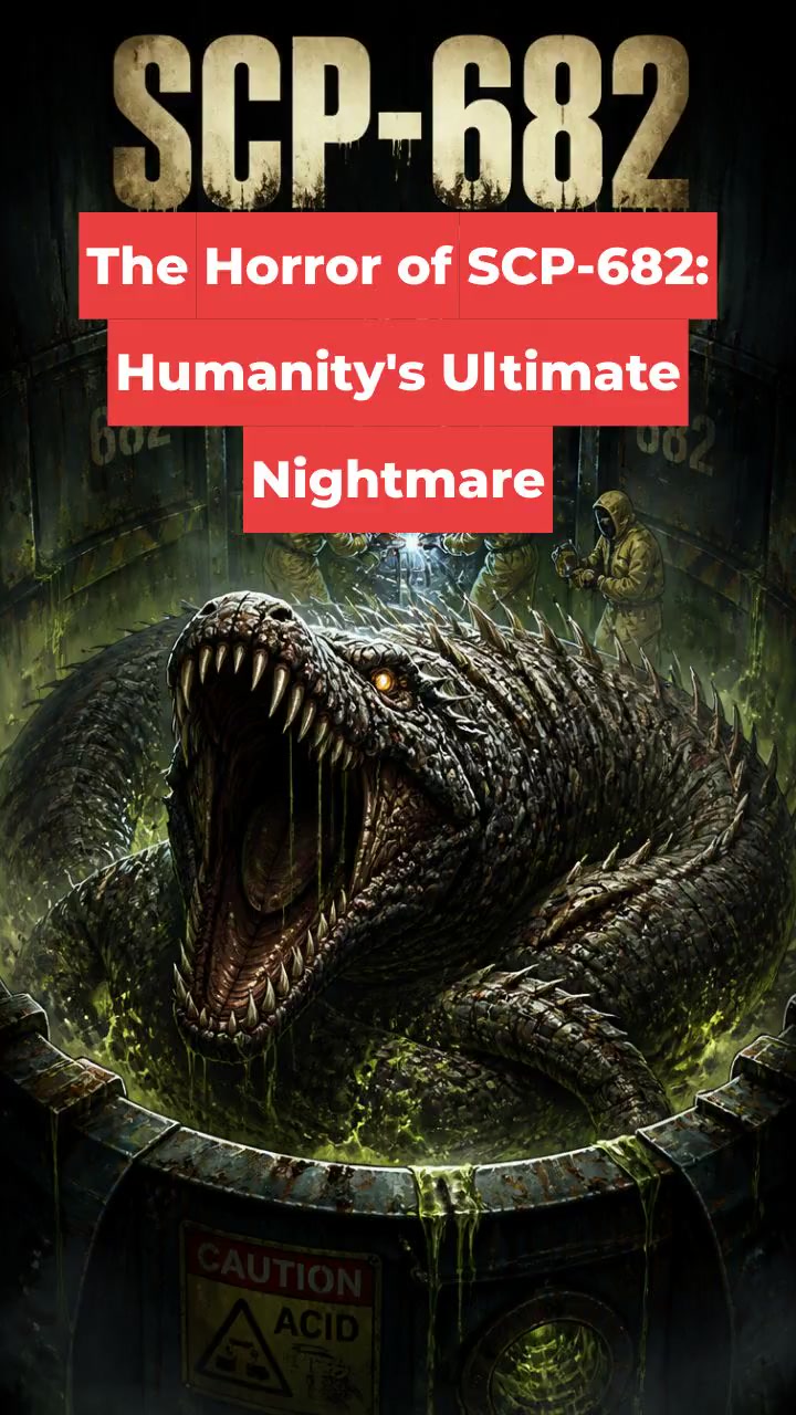 The Horror of SCP-682: Humanity's Ultimate Nightmare