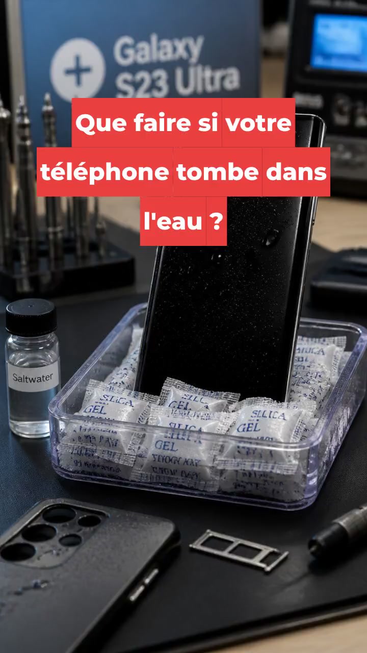 Que faire si votre téléphone tombe dans l'eau ?