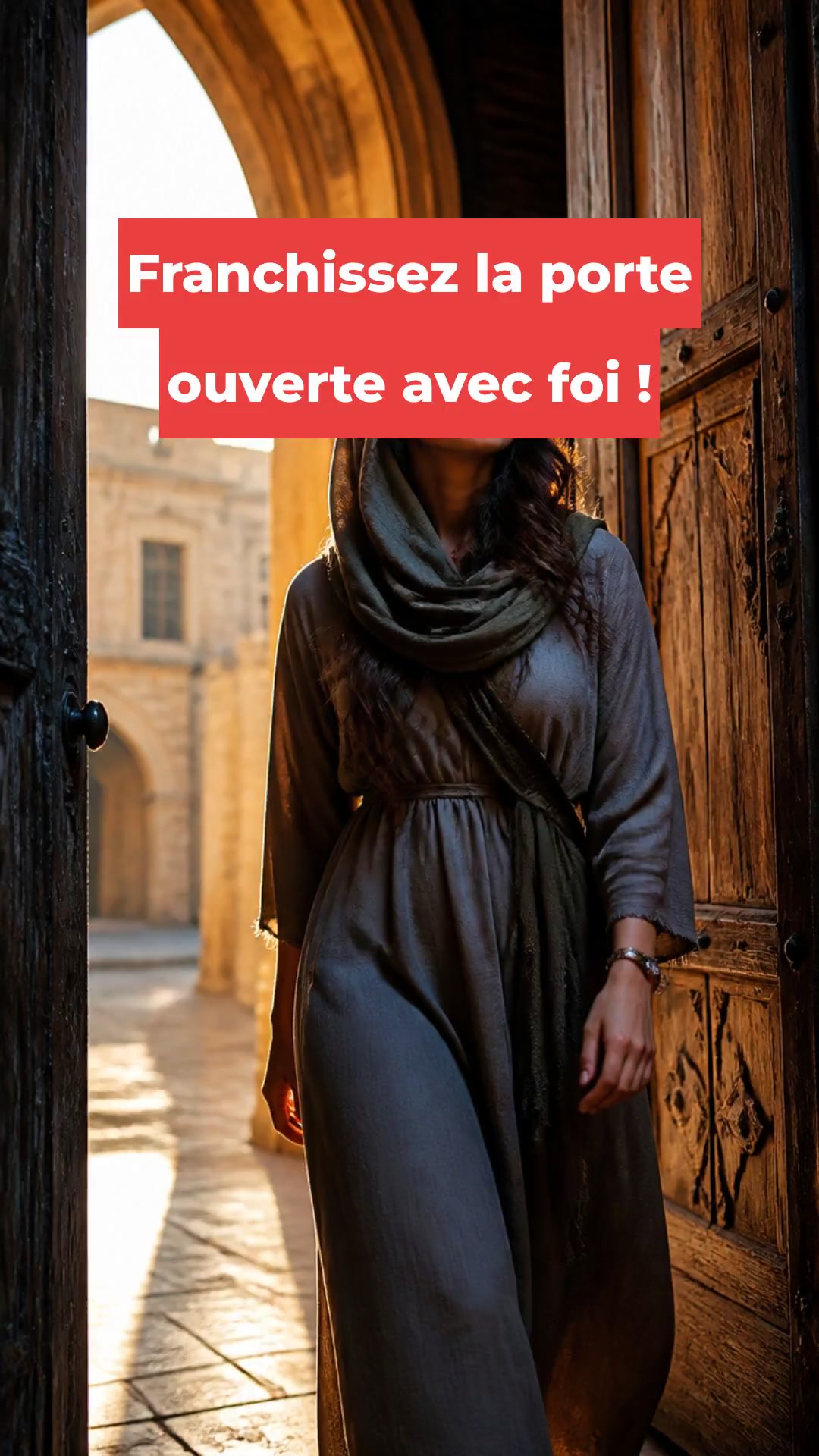 Franchissez la porte ouverte avec foi !