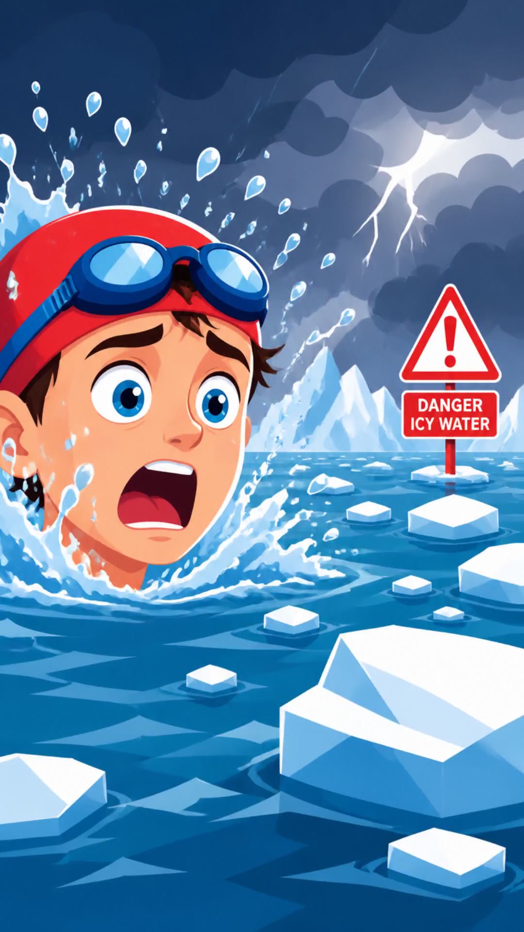Surviving the First 30 Seconds in Freezing Water!