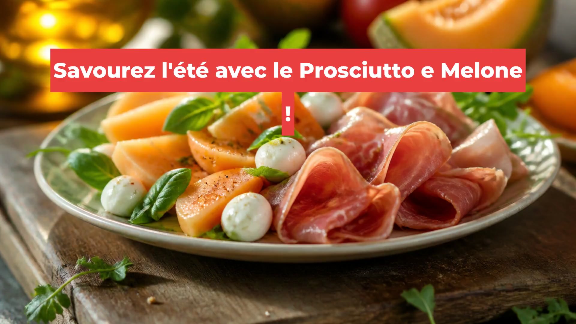 Savourez l'été avec le Prosciutto e Melone !