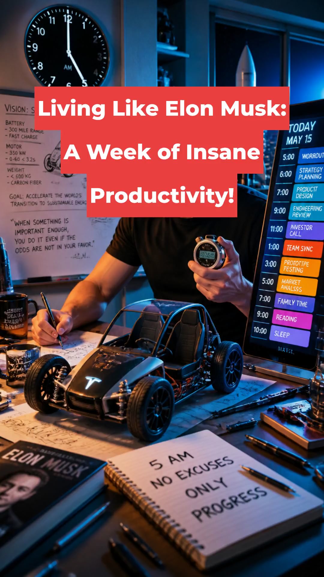 Living Like Elon Musk: A Week of Insane Productivity!