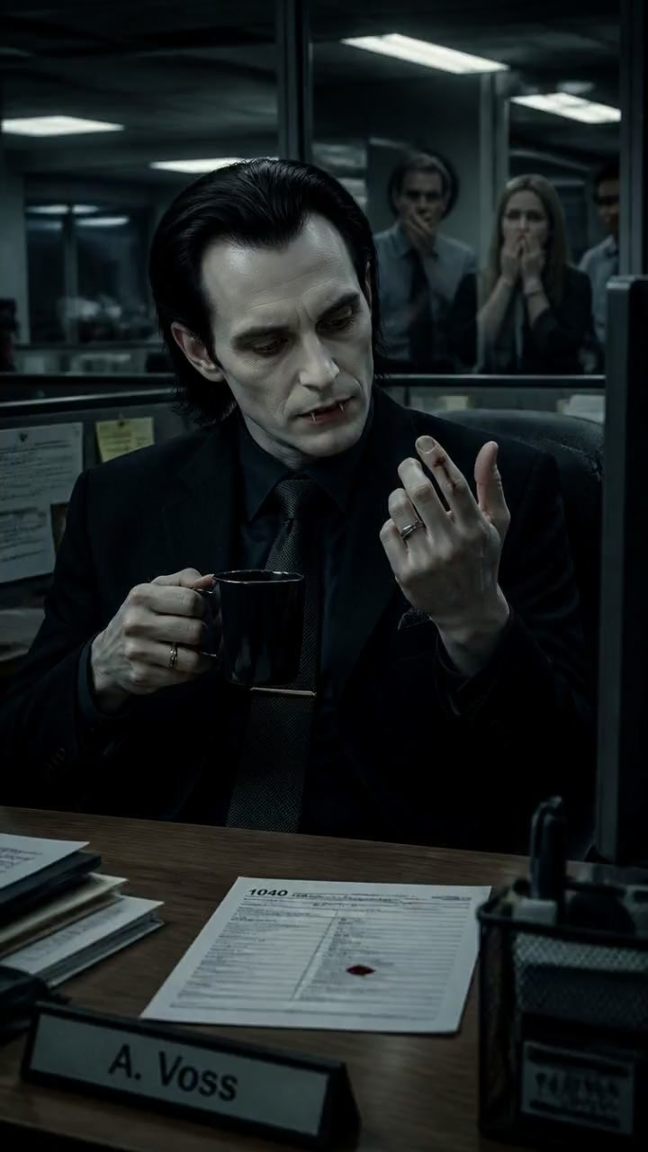 A Vampire's Struggle: From Predator to Office Worker