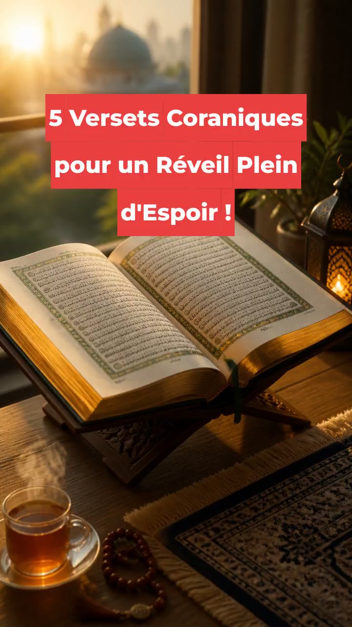 5 Versets Coraniques pour un Réveil Plein d'Espoir !