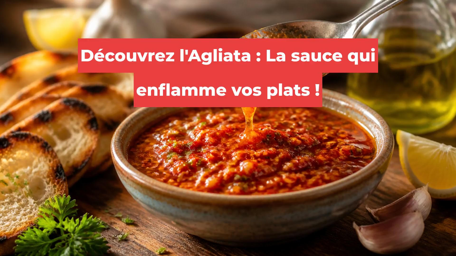 Découvrez l'Agliata : La sauce qui enflamme vos plats !