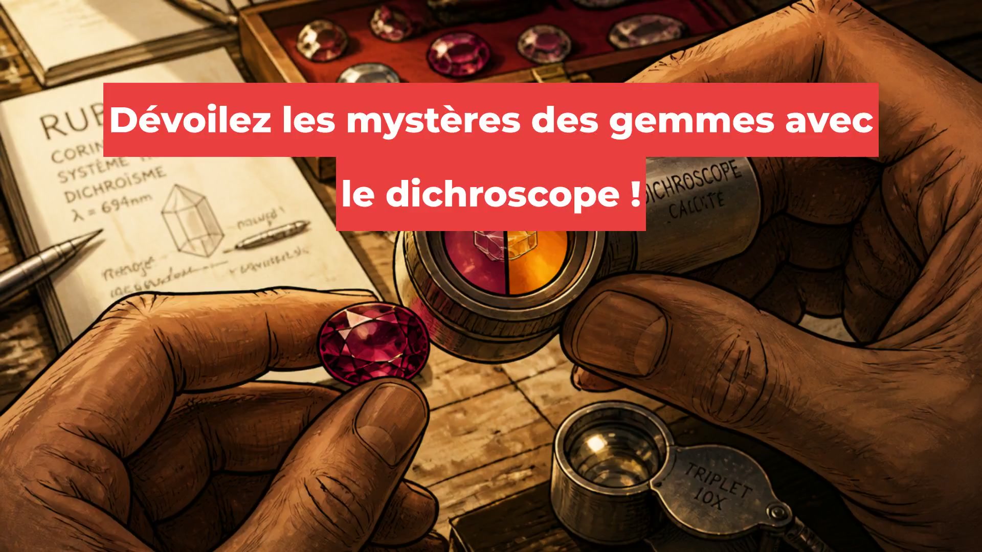 Dévoilez les mystères des gemmes avec le dichroscope !