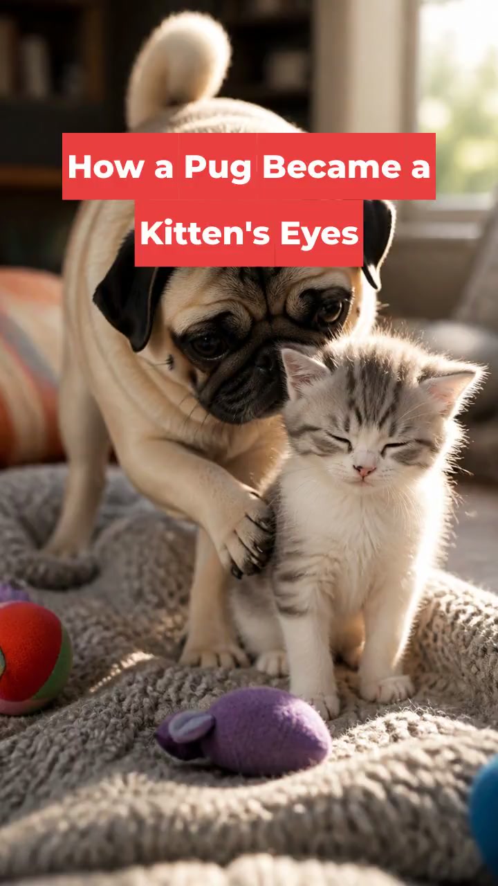 How a Pug Became a Kitten's Eyes