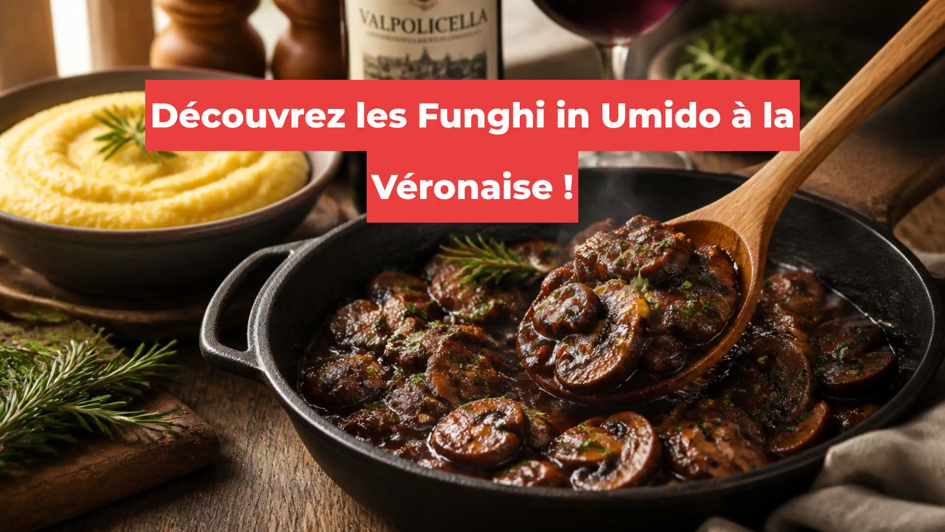Découvrez les Funghi in Umido à la Véronaise !